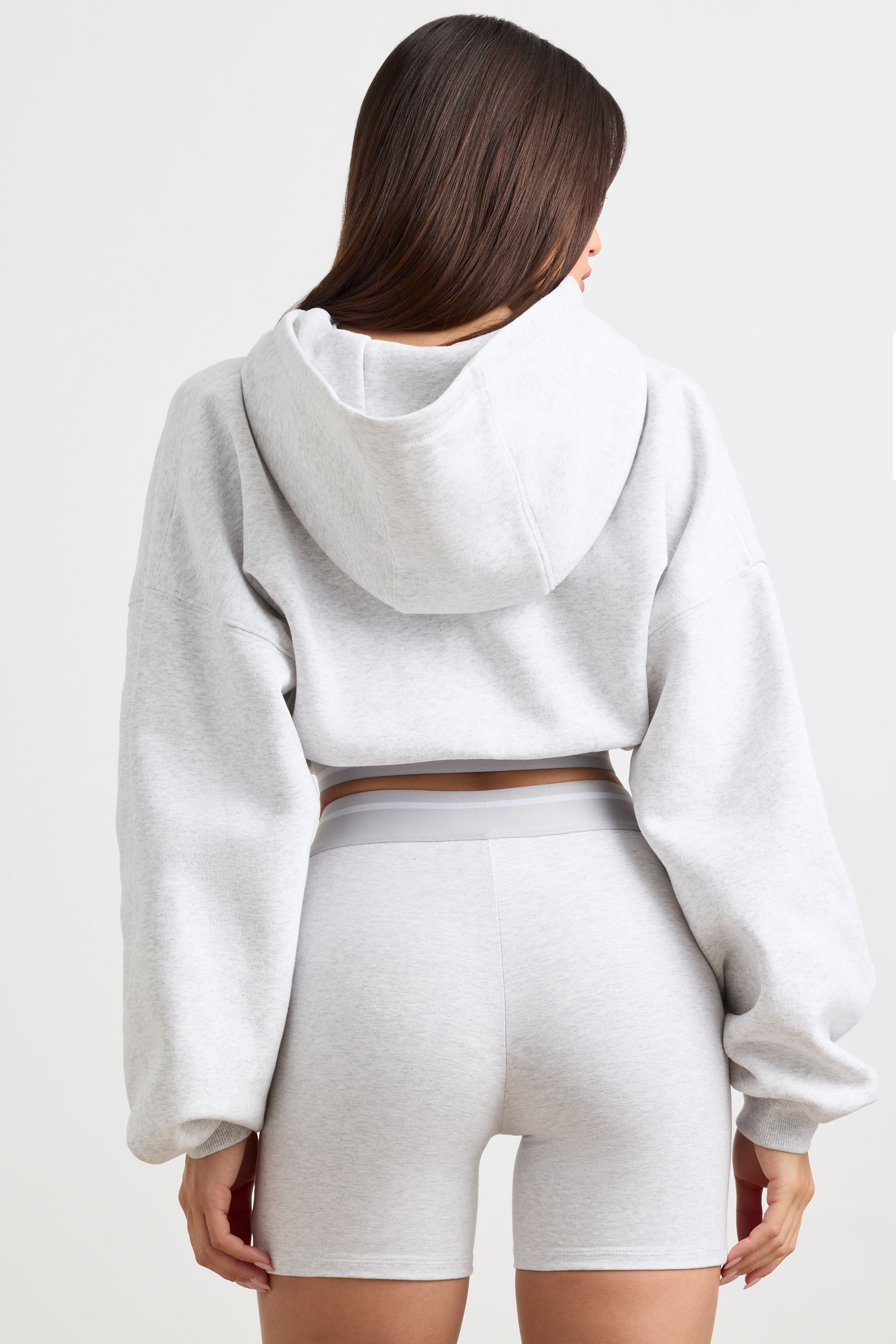 Cropped Hoodie in Grey Marl、mySite、solidvoid