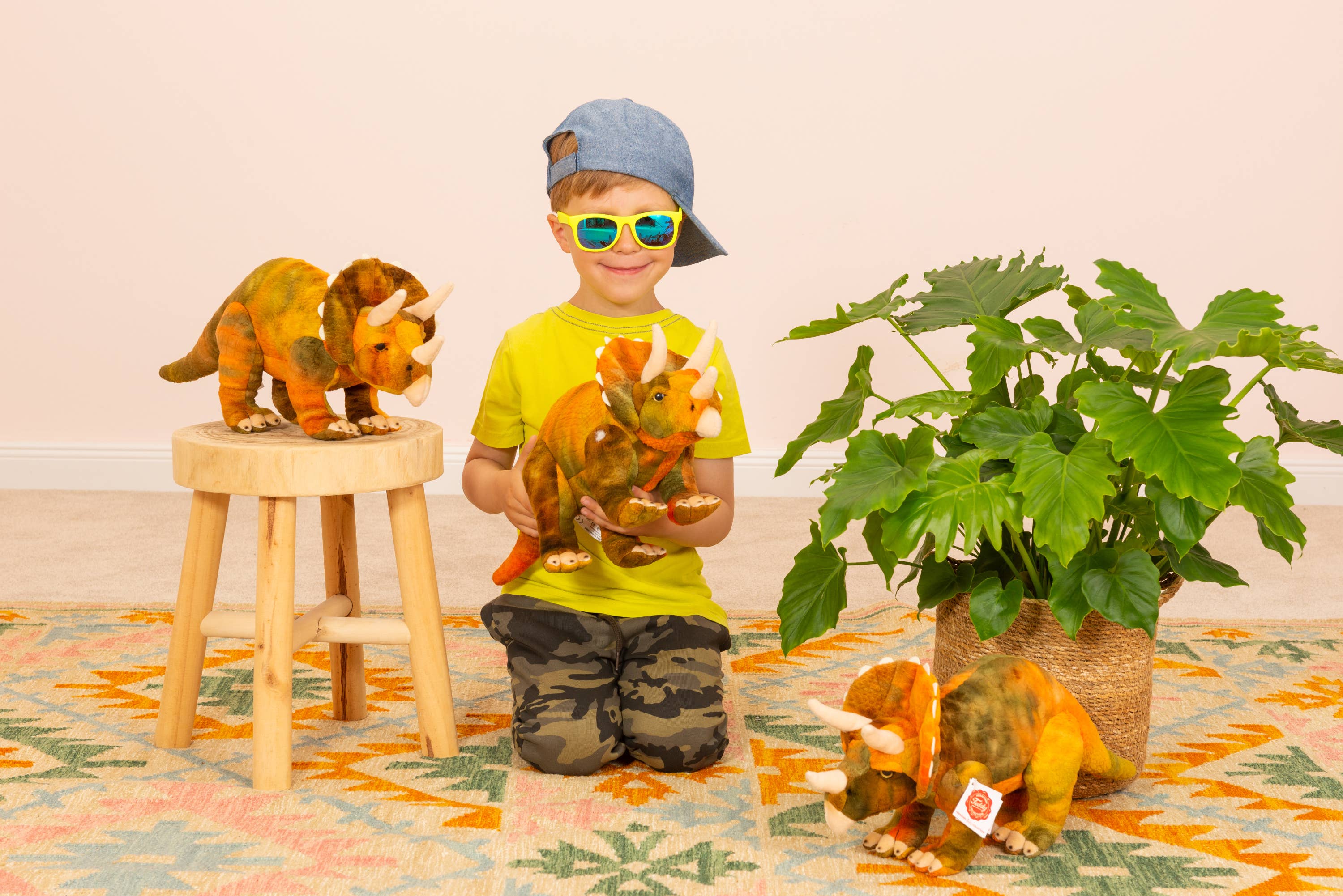 Triceratops Dinosaur 42 cm by Teddy Hermann、mySite、g9winljtr