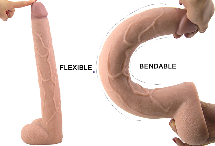 FKKA Extreme Dildo | Thick 5.7cm | 39.5cm Long Premium Grade | Skin | Suction Cup、mySite、bottomscart