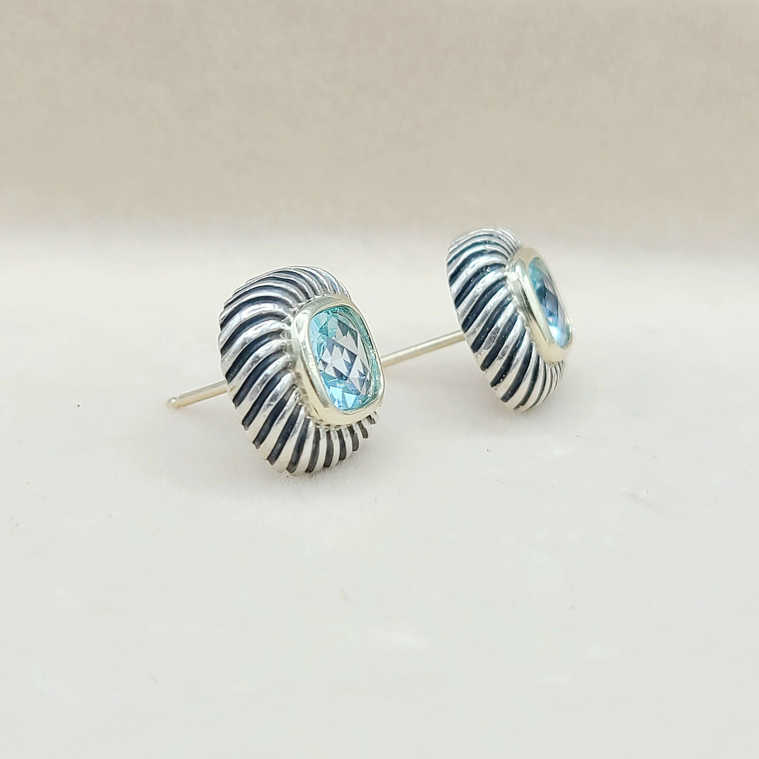 David聽Yurman聽Albion聽Blue聽Topaz聽Earrings聽、mySite、hinf8tx79