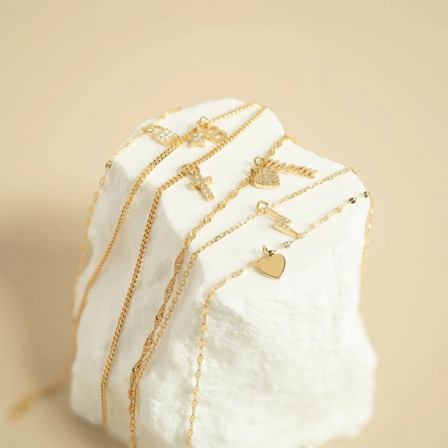 Permanent Jewelry 14K Solid Gold Heart Charm / PMJ1002、mySite、dreamappss