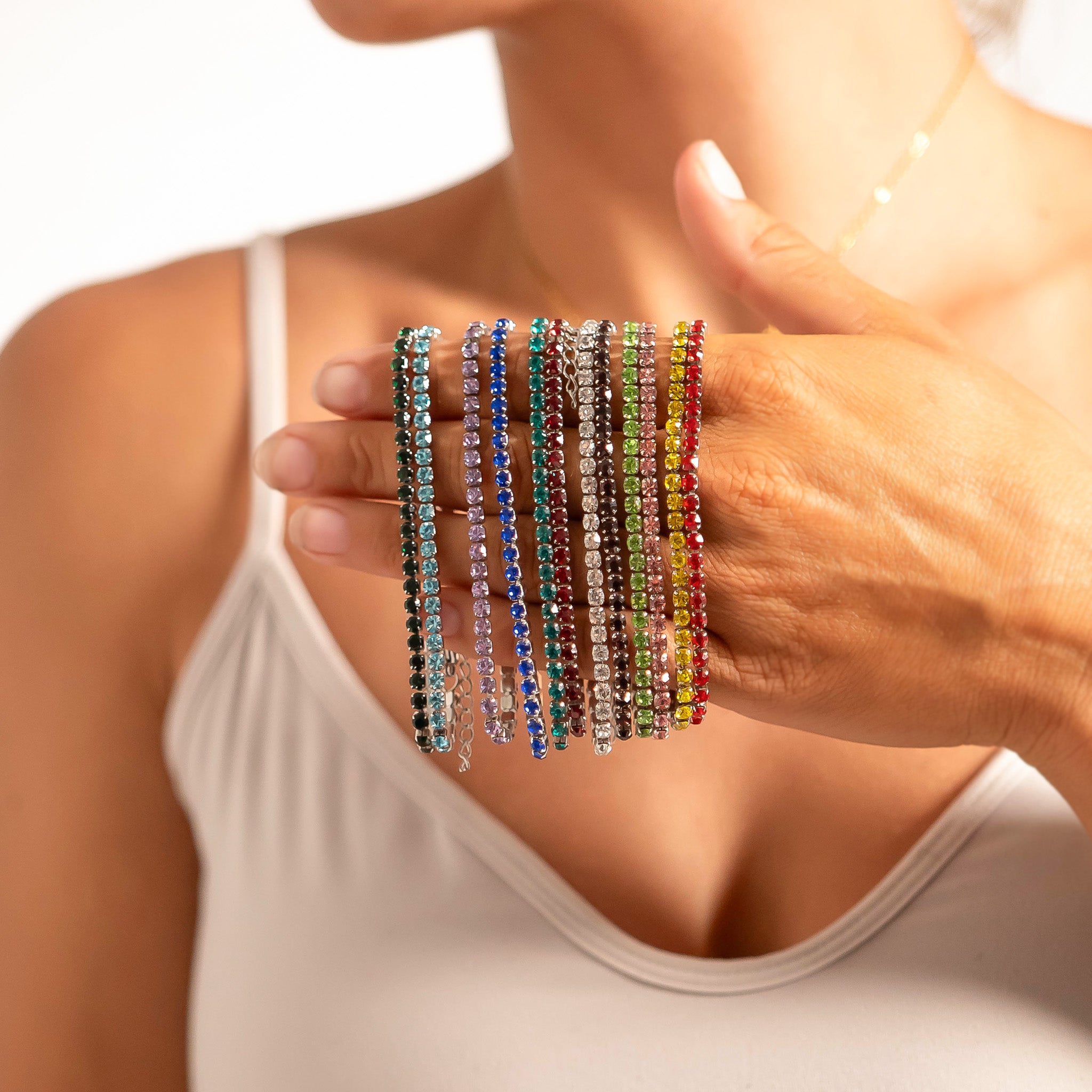 Stainless Steel Birthstone Tennis Bracelet / TBR0007、mySite、dreamappss