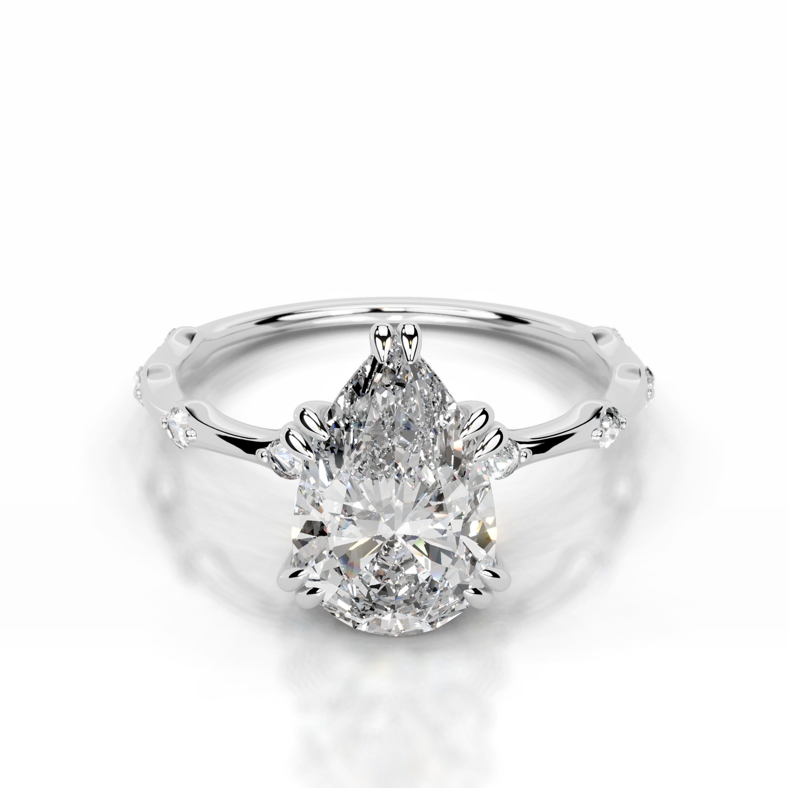 Wilma Lab Grown Diamond Ring - 18K White Gold、mySite、hinf8tx79