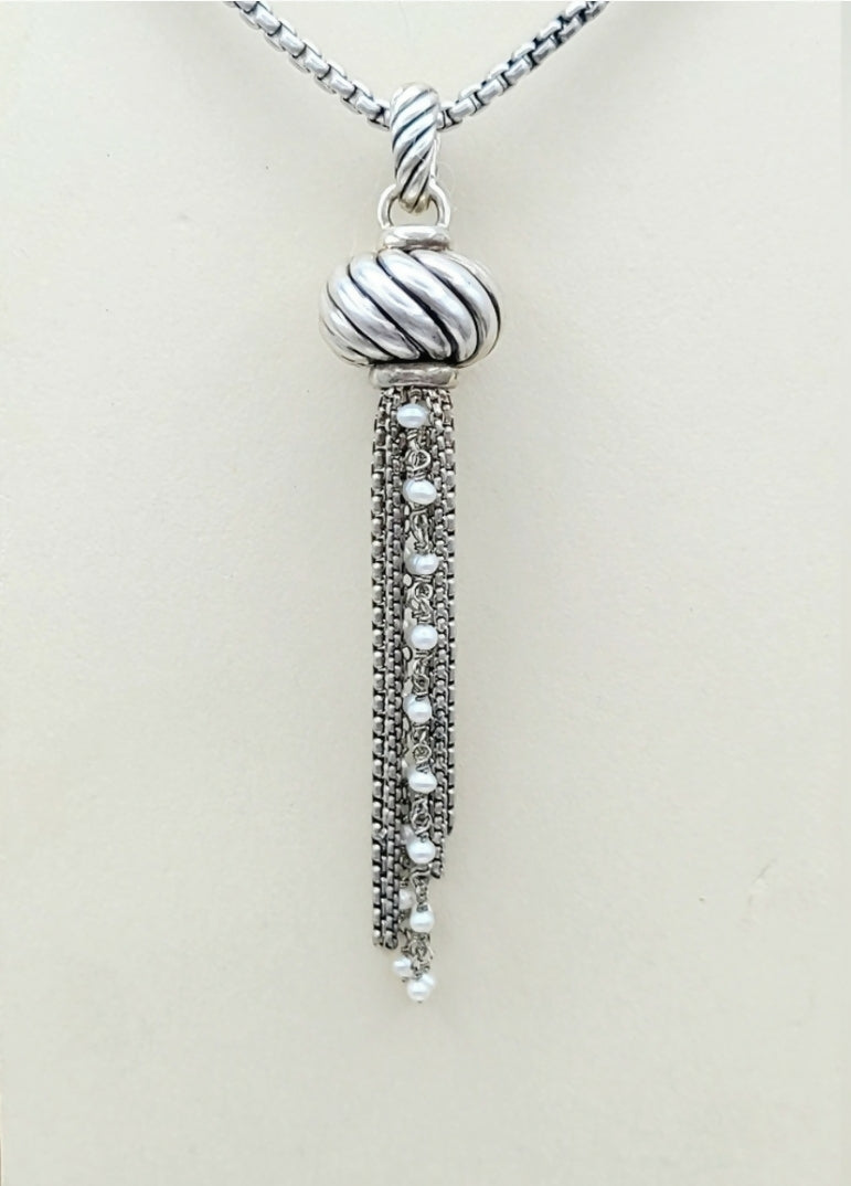 David Yurman Sculpted Pearl Tassel Pendant、mySite、hinf8tx79
