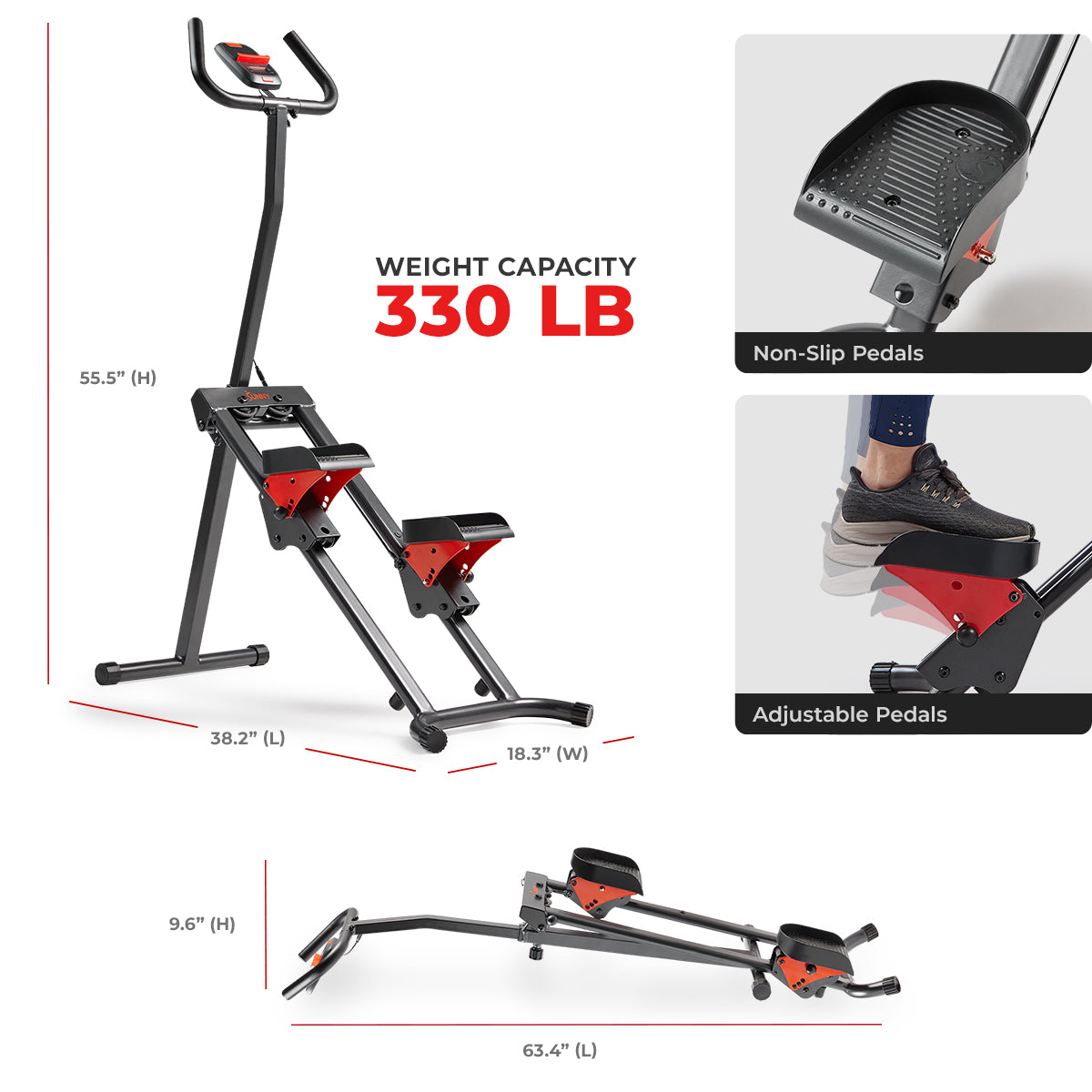  Foldable Smart Cardio Step Climber、mySite、ghnorth