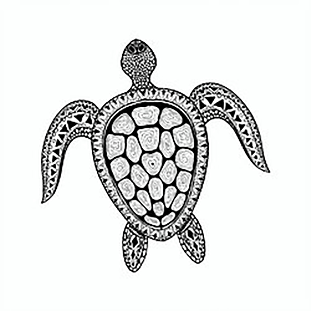  Black & White Turtle Vinyl Sticker Decal、mySite、ghnorth