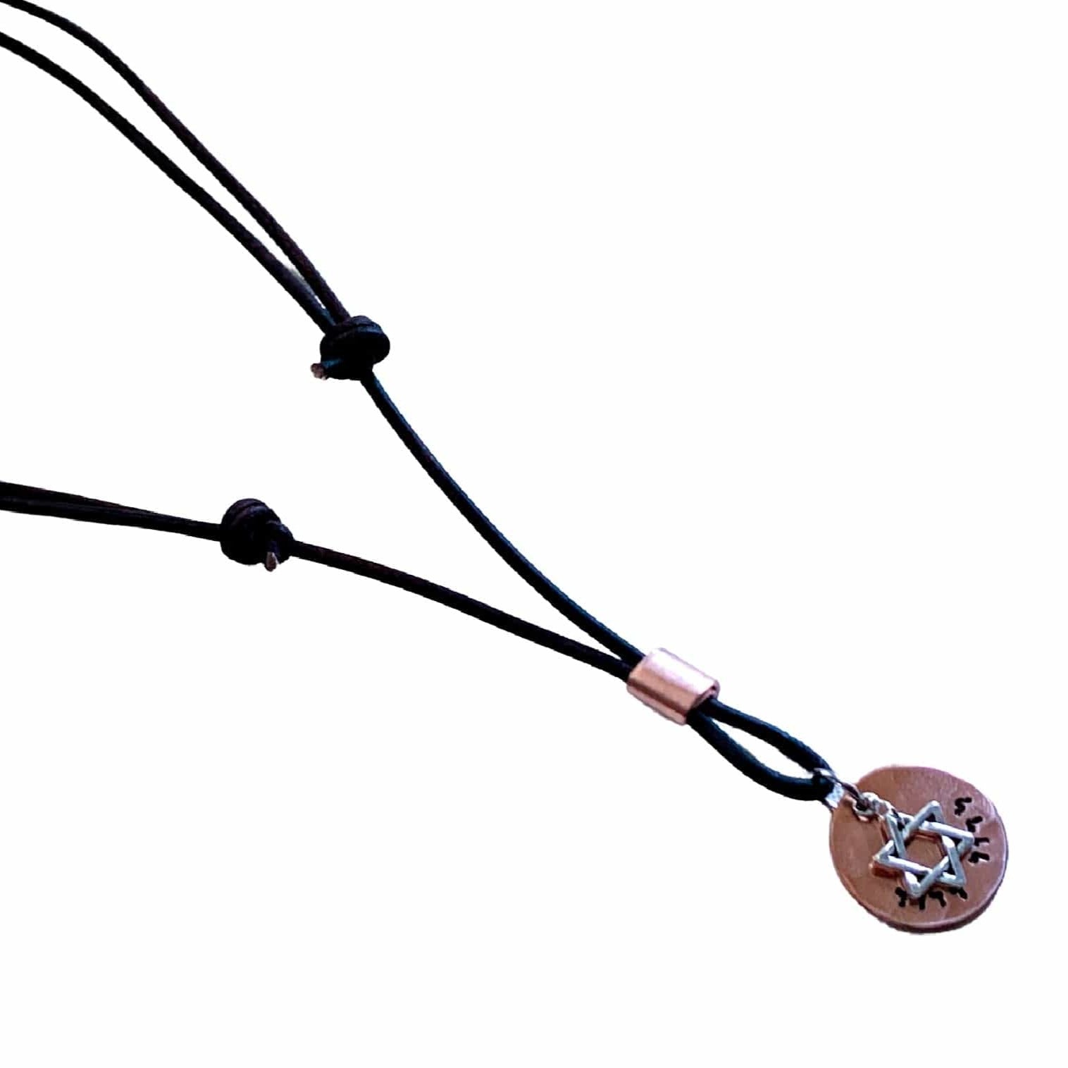 L'dor V'dor Generation to Generation Leather Necklace - Copper, Brass or Sterling Silver、mySite、topwebapps