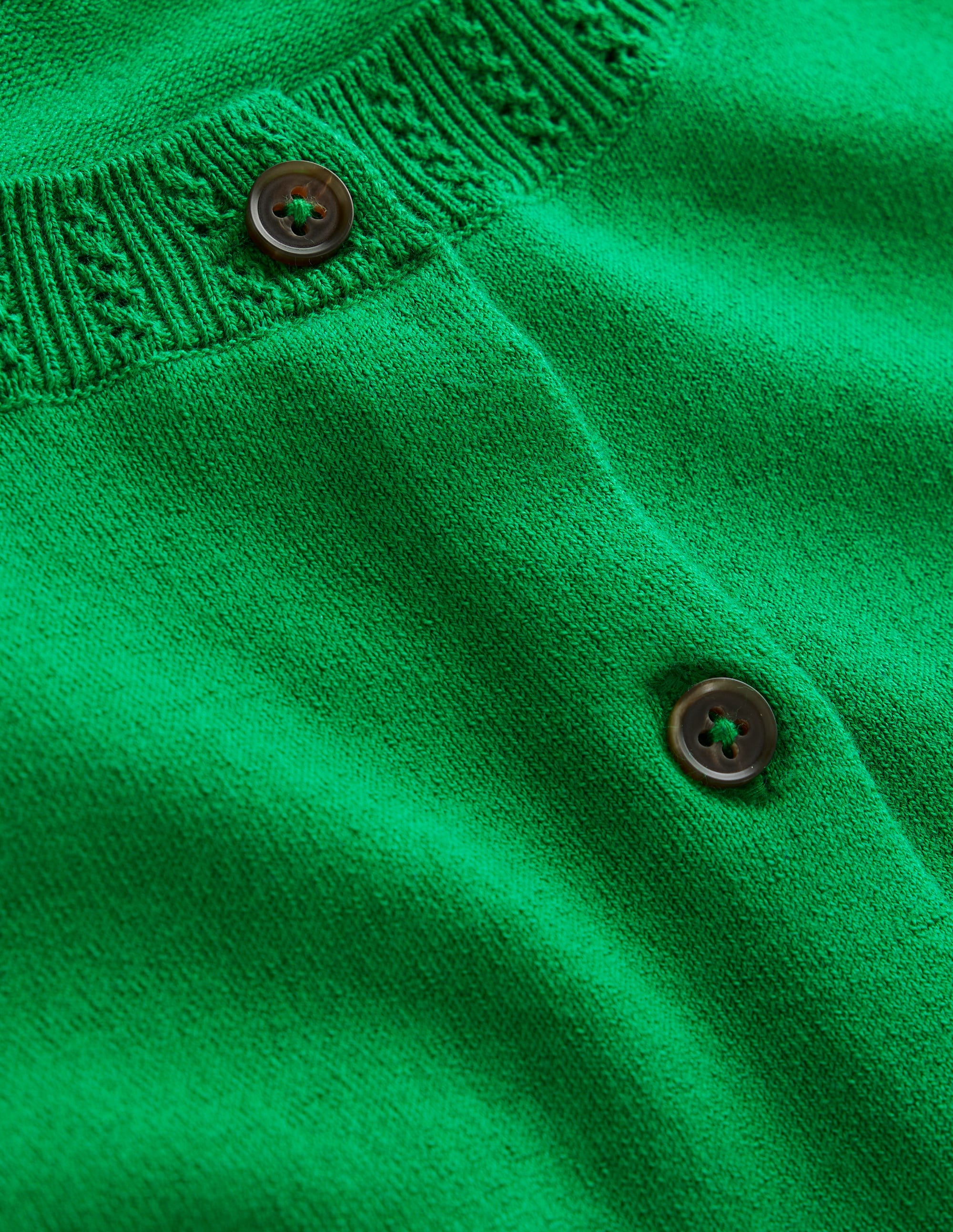 Emilia Cotton Crew Cardigan-Rich Emerald、mySite、ashleygrahame