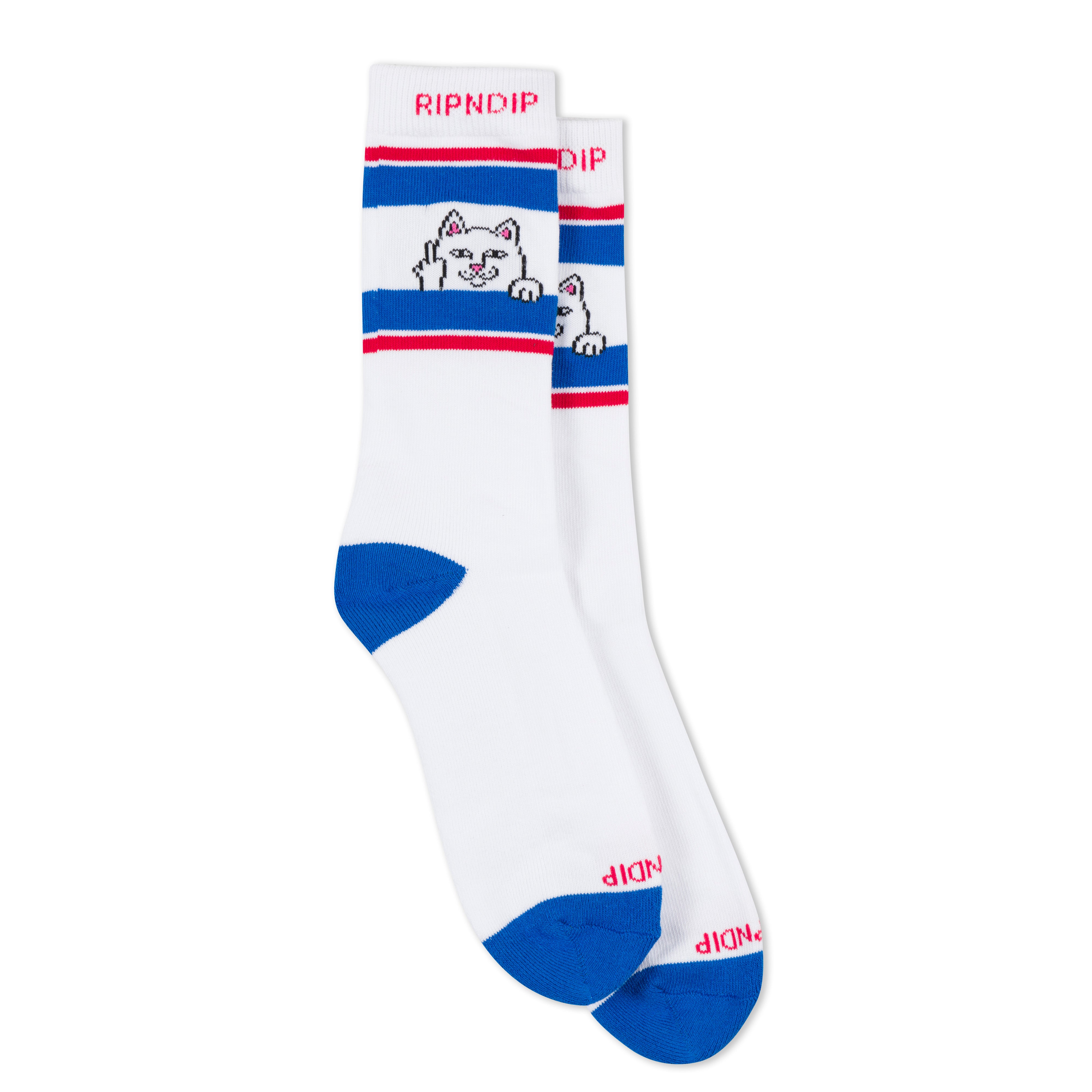  Peeking Nermal Socks (White/Blue)、mySite、merchandisen