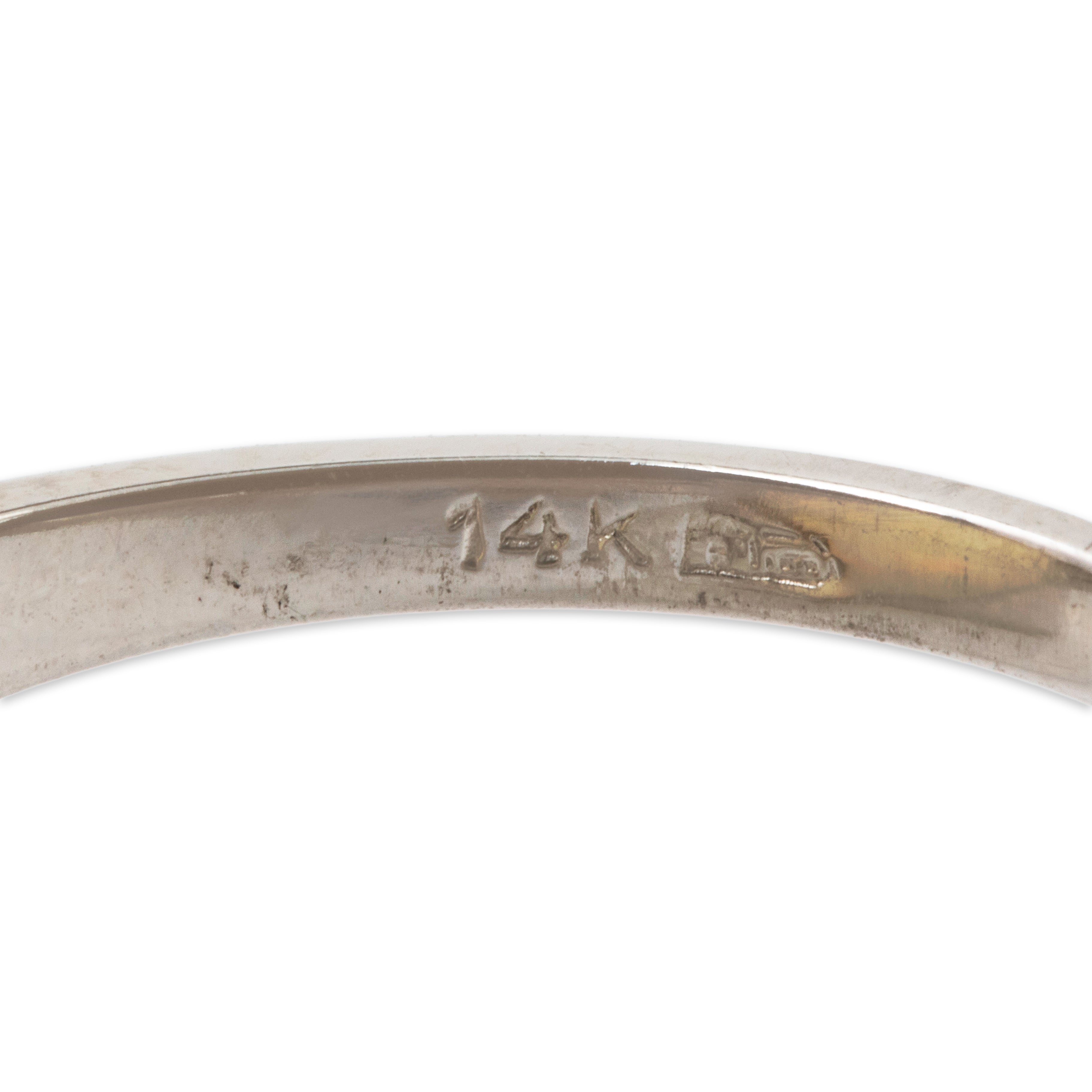 Antique Art Deco 14k White Gold 2.77ct Opal Ring 5.50、mySite、hinf8tx79