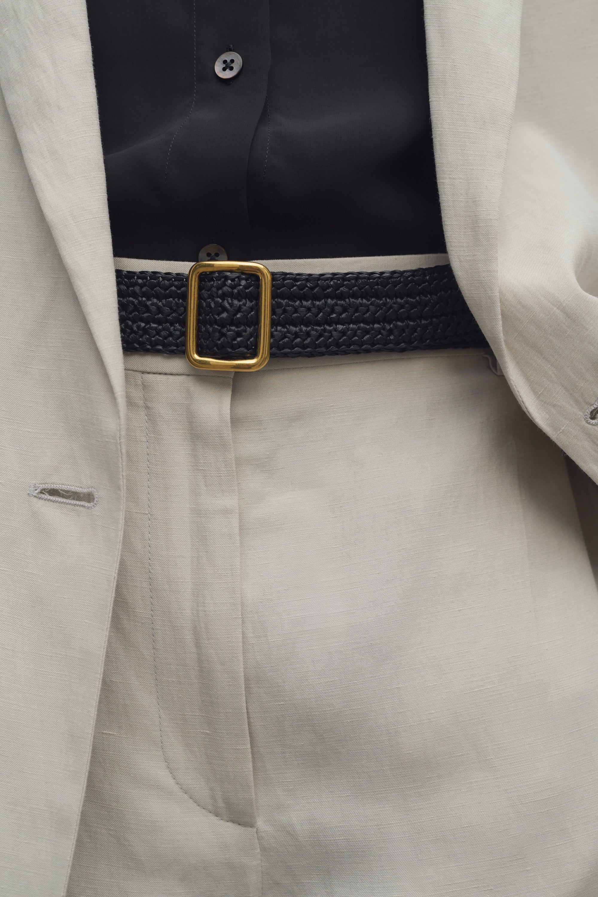 Ava Belt in Raffia、mySite、aoinhome