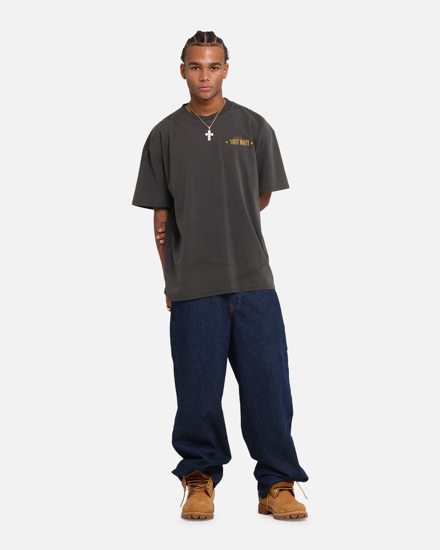 Saint Morta Realm Of Return Boxy T-Shirt Black Wash、mySite、zt4zffjzw