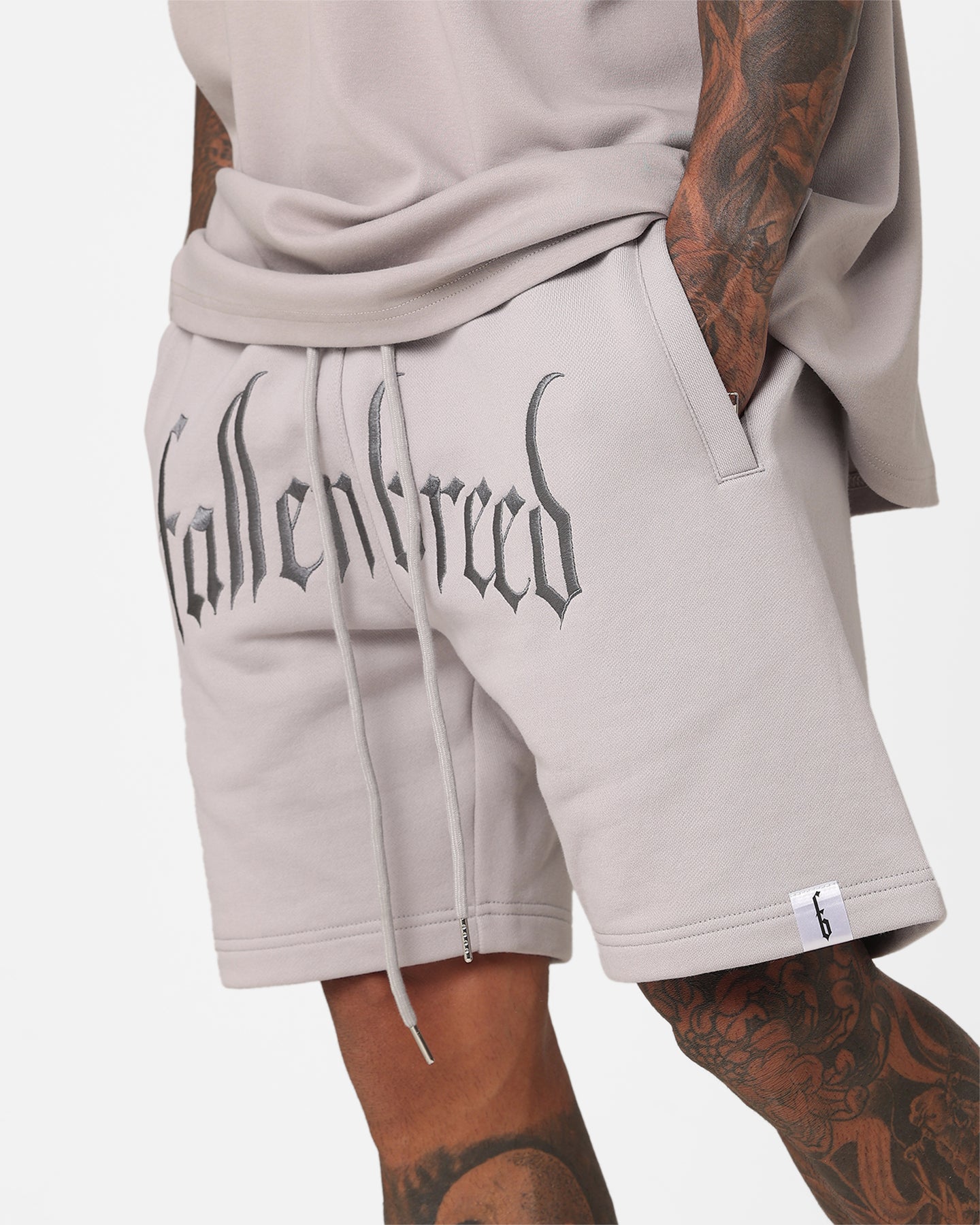Fallen Breed Logo Sweat Shorts Light Grey、mySite、zt4zffjzw