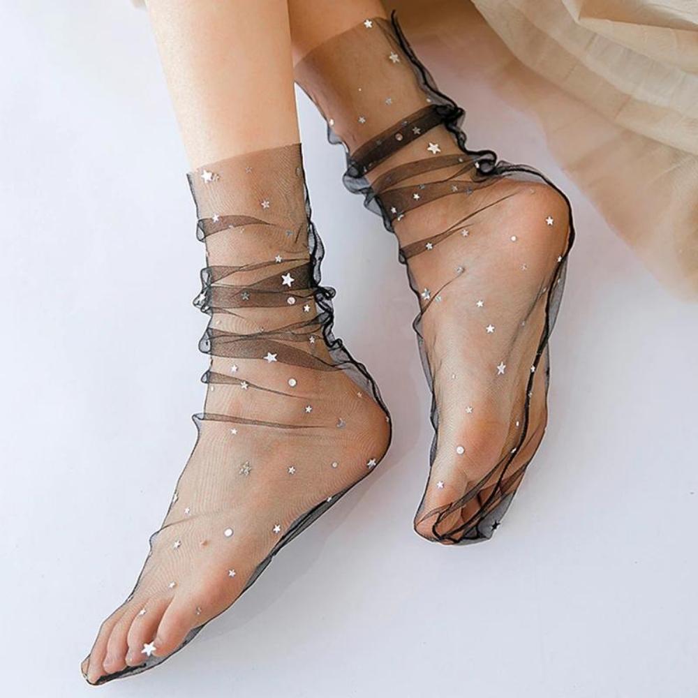  Ballerina Sheer Mesh Socks、mySite、justintrudeaud