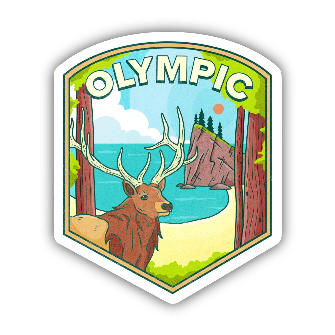  Olympic Penninsula Animal Sticker、mySite、ghnorth