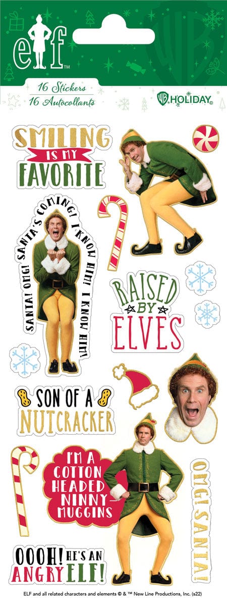  Foil Stickers - Buddy The Elf Quotes、mySite、ghnorth