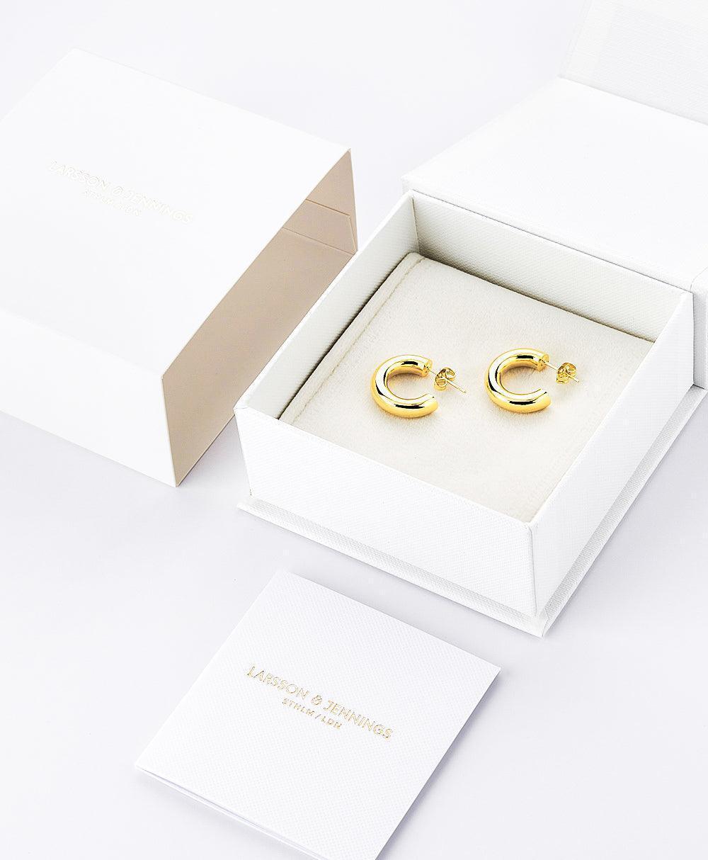  Viveca Small Creole 18ct Gold Plated