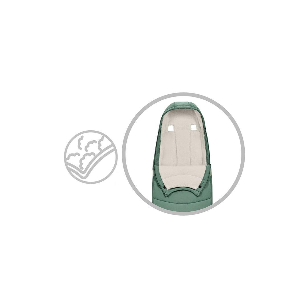  CYBEX Platinum Footmuff - Leaf Green、mySite、merchandisen