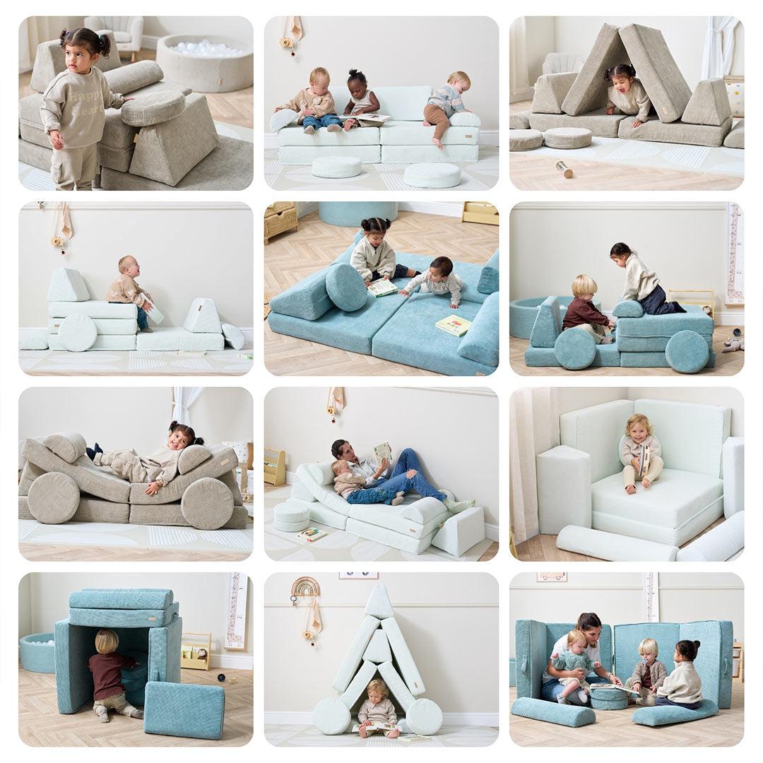  Tutti Bambini Playrama Montessori Kids Play Sofa - Sea Mist、mySite、merchandisen