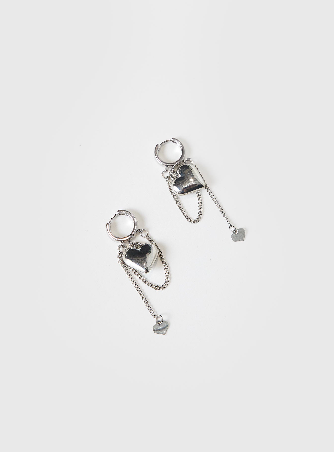 We Found Love Earrings Silver、mySite、solidvoid