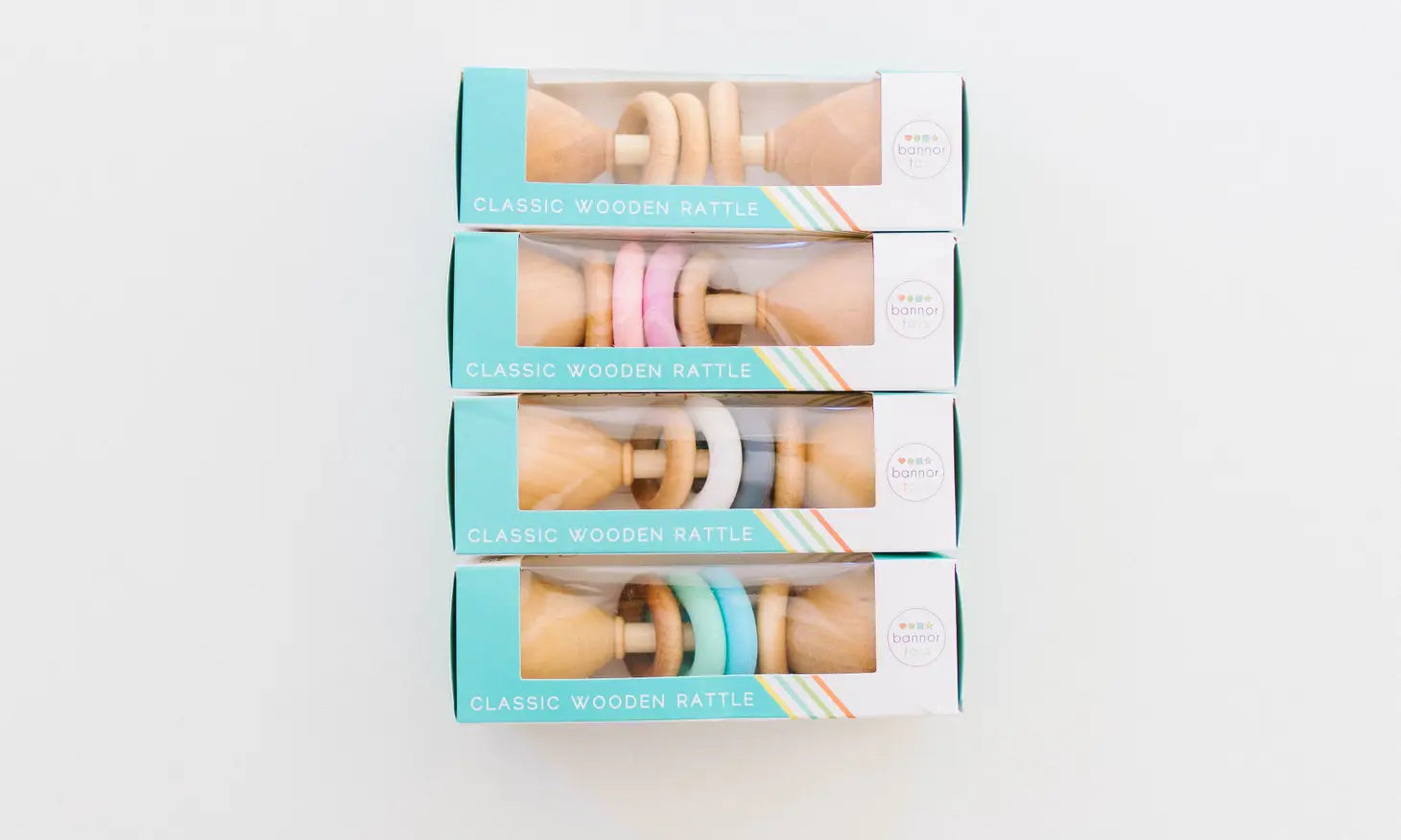 Color Block Classic Rattle - Pink/Lavender、mySite、g9winljtr