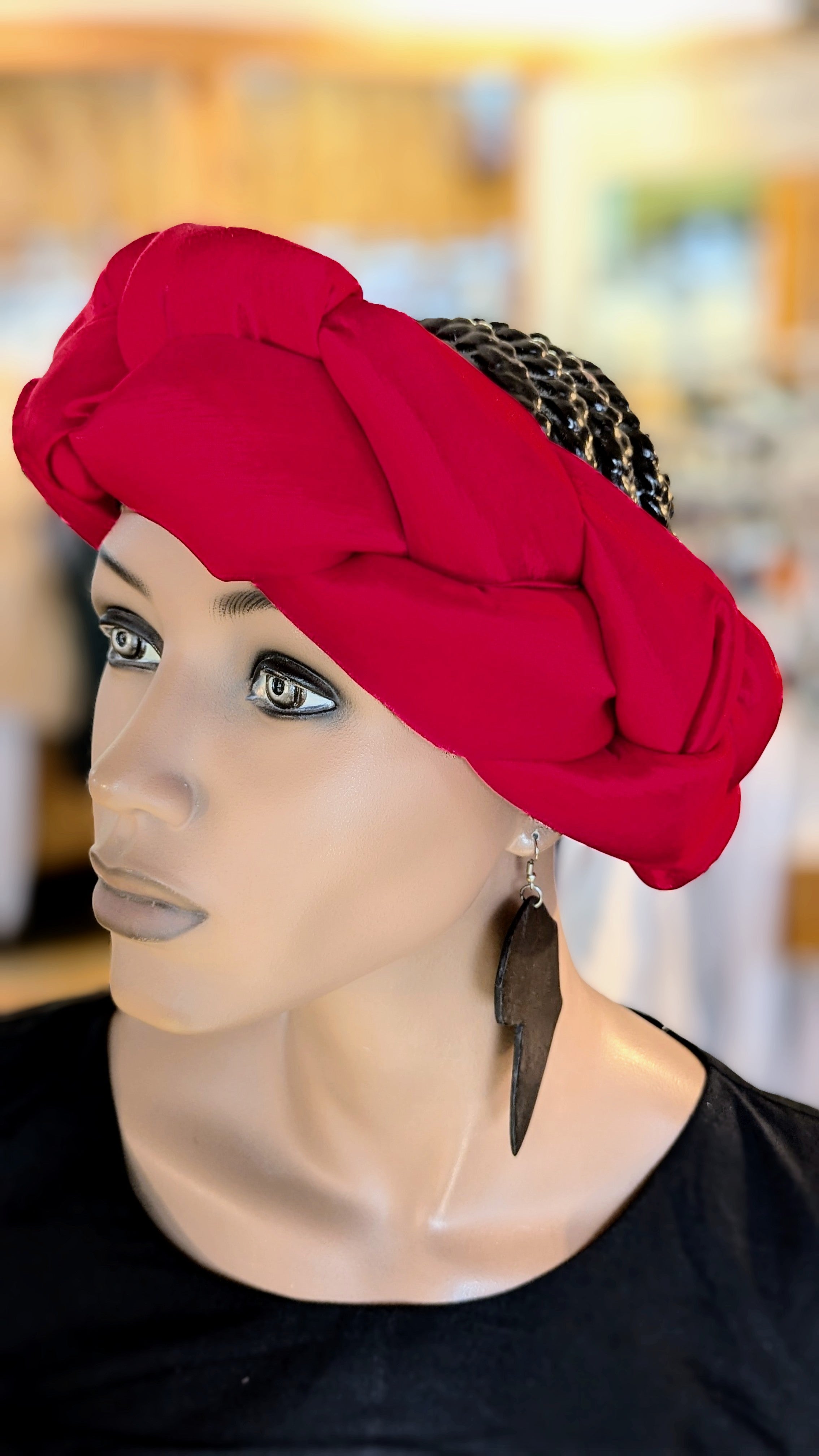 Dupsie's Akua Red African Headband DPWAH23、mySite、solidvoid