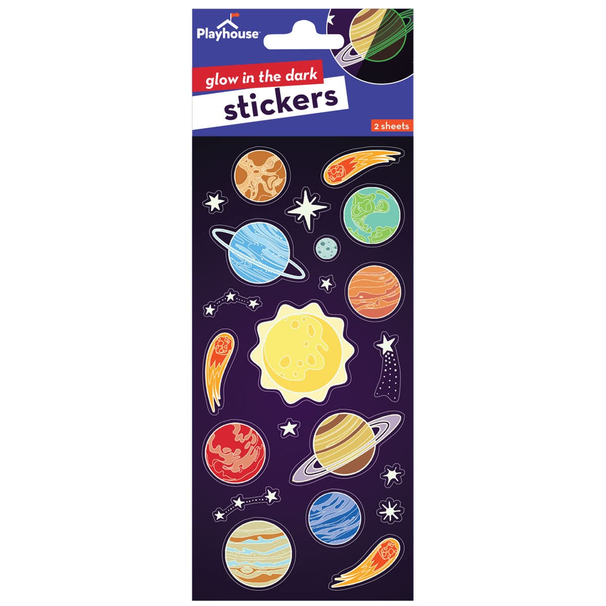  Glow In The Dark Stickers - Solar System Planets、mySite、ghnorth