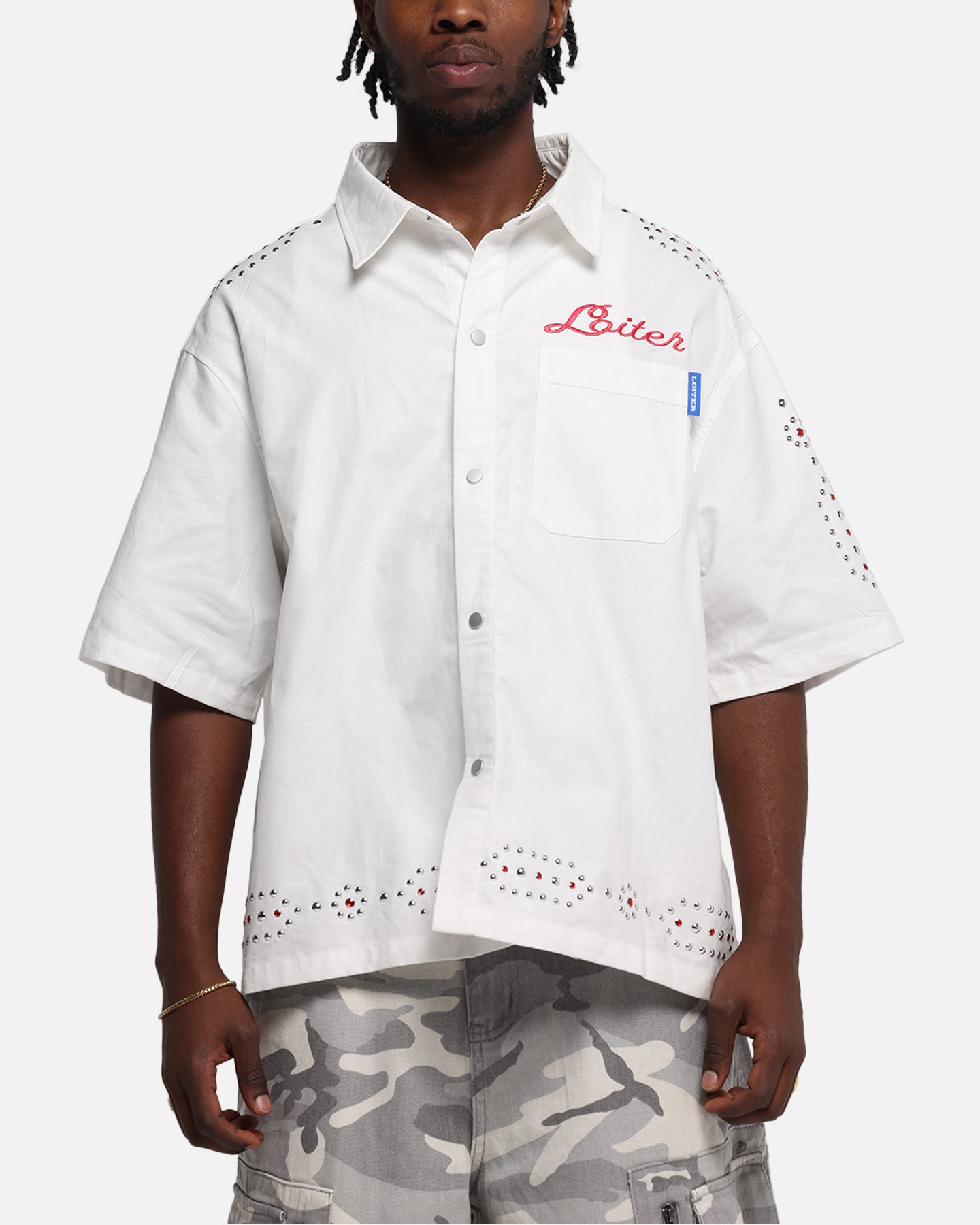 Loiter Western Button Up Shirt Cream、mySite、zt4zffjzw