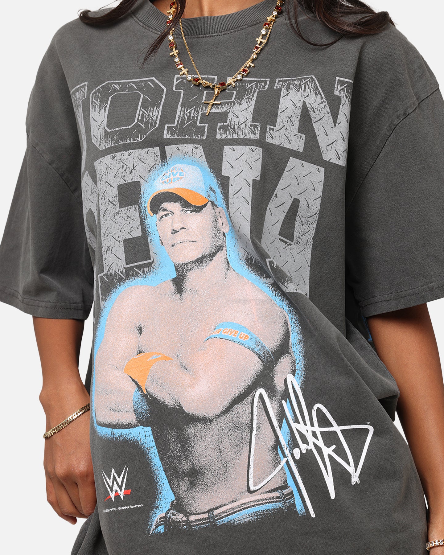 Culture Kings X WWE John Cena Heavy T-Shirt Black Wash、mySite、zt4zffjzw