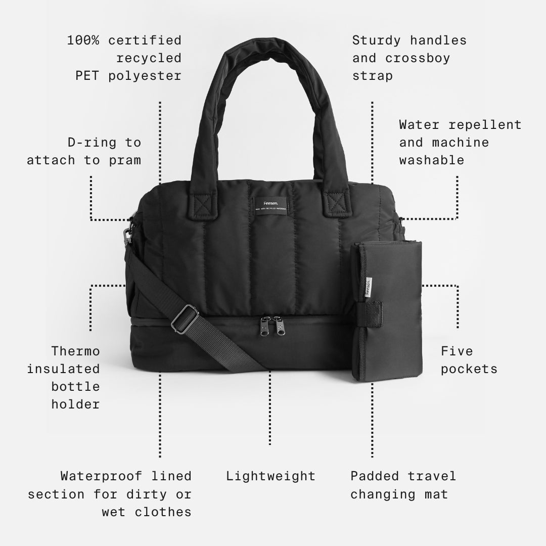  Finnson Innes Eco Holdall Changing Bag With Changing Mat - Taupe、mySite、merchandisen