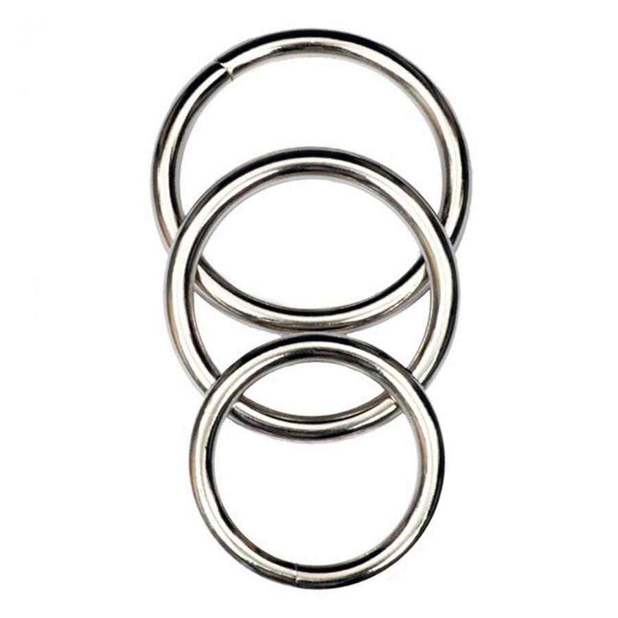 Silver Metal Cock Ring Set 3 Pack by Cal Exotics、mySite、bottomscart