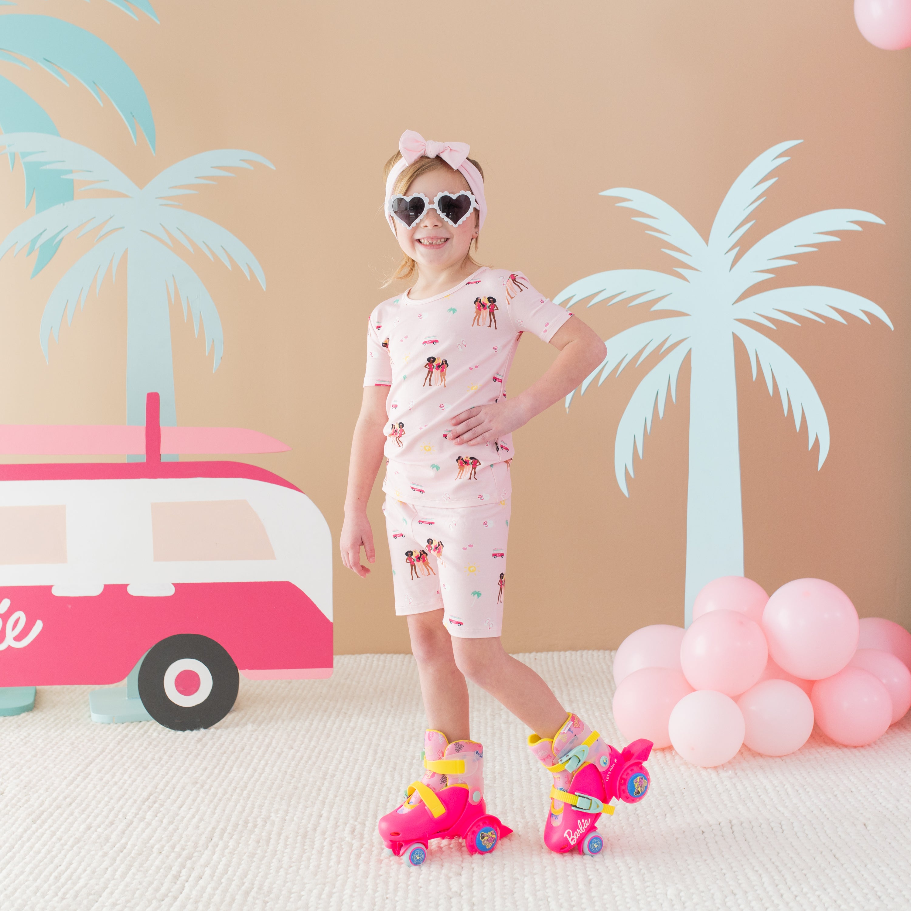  Short Sleeve Pajamas in Barbie™ Beach、mySite、layawaytickets