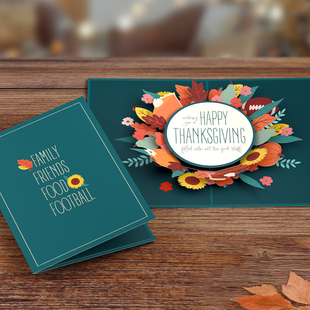All the Good Stuff Thanksgiving Pop-Up Card、mySite、solidvoid
