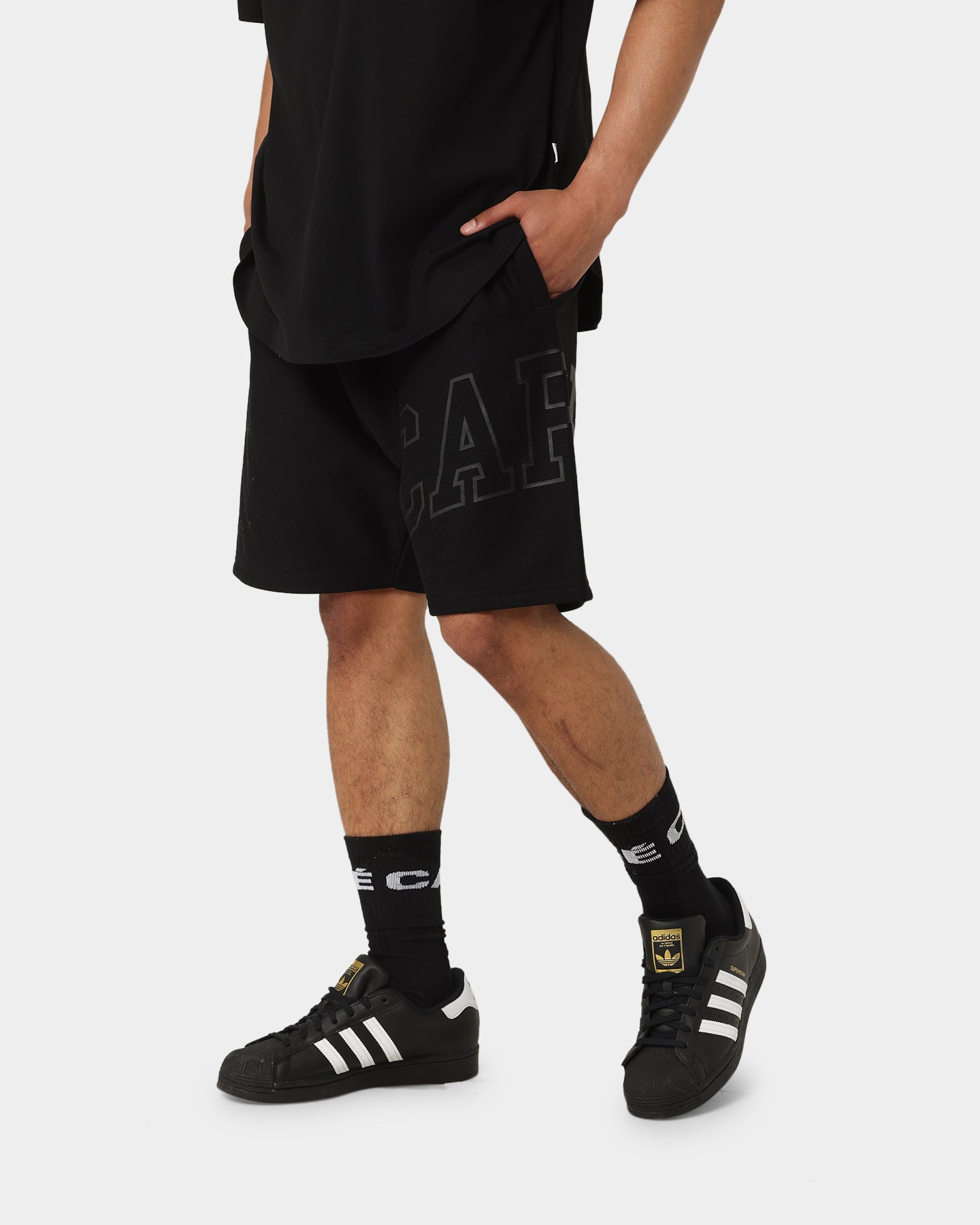 Carré Enorme Sweat Shorts Black/Black、mySite、zt4zffjzw