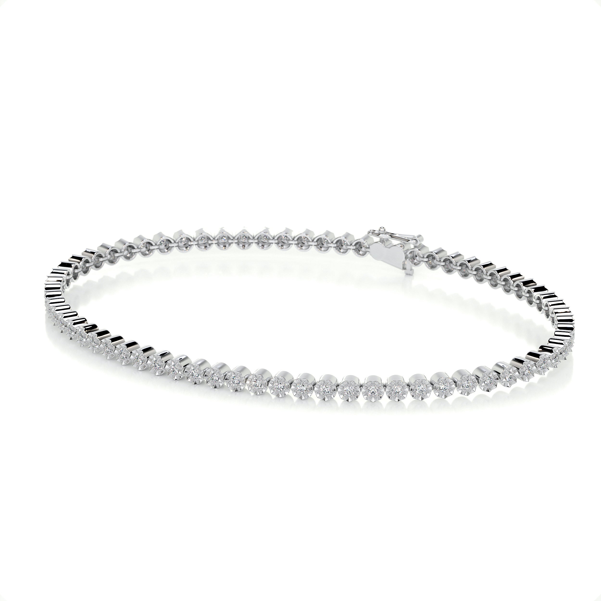 Ingrid Tennis Diamond Bracelet (0.75 Carat) -14K White Gold、mySite、hinf8tx79