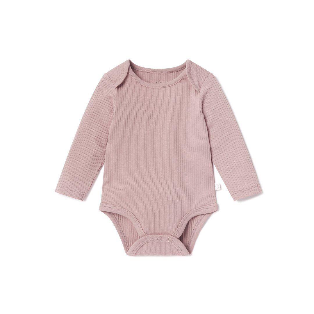  MORI Ribbed Long Sleeve Bodysuit - Rose、mySite、merchandisen