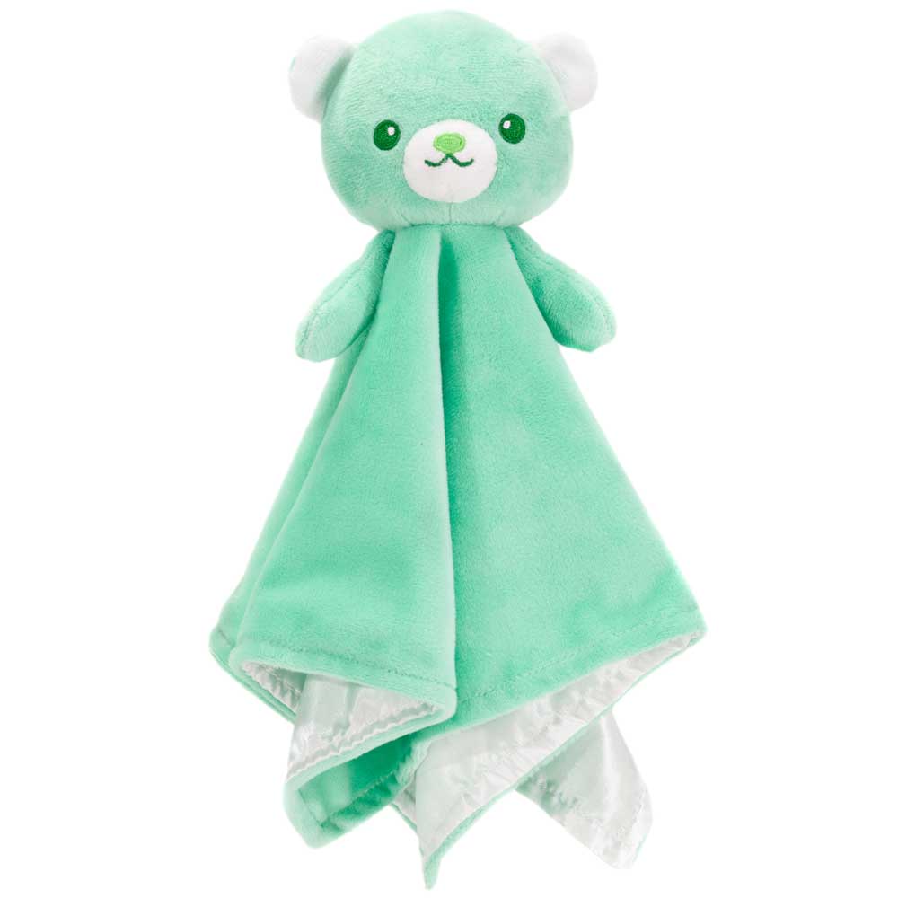 3.25IN X 13.5IN X 13.5IN BEAR BLANKIE WITH RATTLE、mySite、g9winljtr