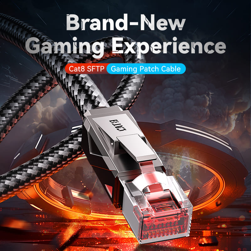 Cat8 SFTP Gaming Patch Cable、mySite、fannypackpong