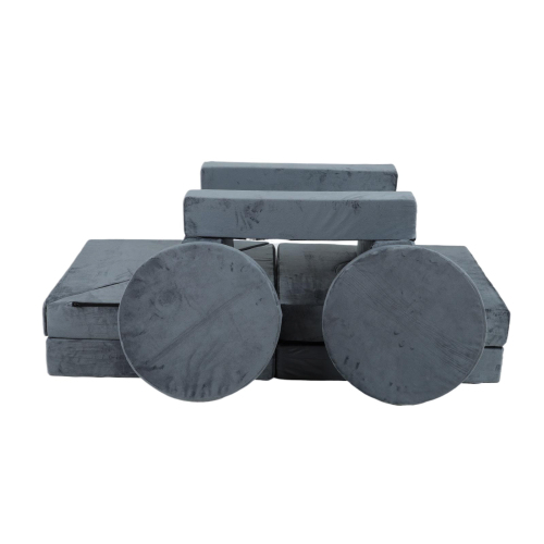 14pcs Kids Sofa Modular Play Couch,Child Sectional Sofa to Boost Creativity,Boys and Girls DIY Creativing Playroom Couch Furniture for Toddlers Conertible Foam and Floor Cushion,Gray、、casual