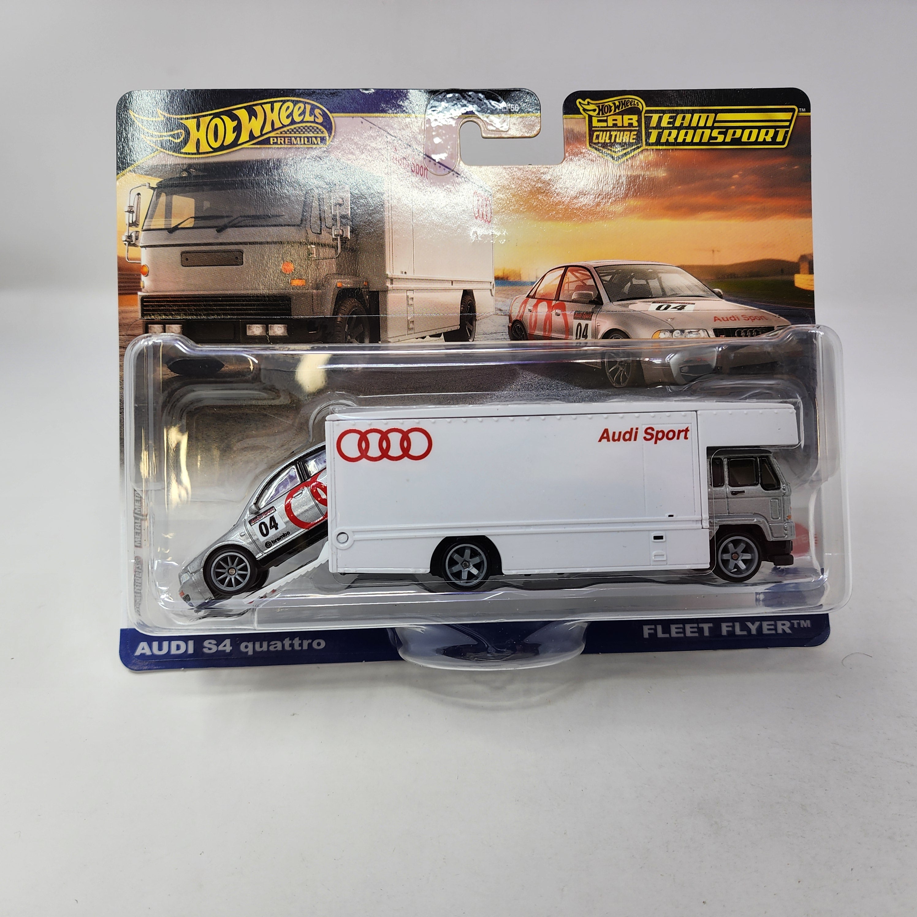 Audi S4 Quattro & Fleet Flyer * 2025 Hot Wheels Team Transport Case F、mySite、hgirdovlk