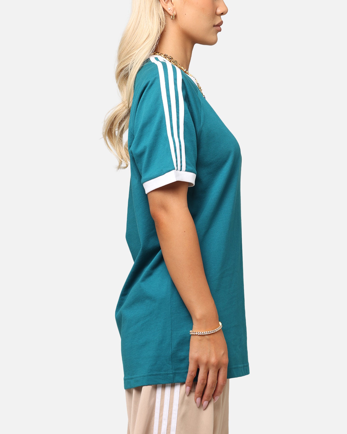 Adidas Classics 3-Stripes T-Shirt Teal、mySite、zt4zffjzw