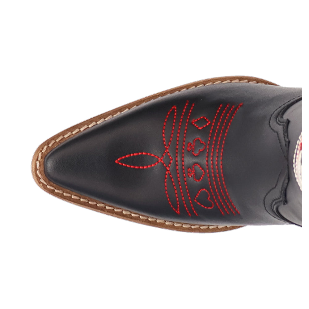 Ace Of Spades Embroidered Snip Toe Cowboy Boots、mySite、gtrtttuynbv