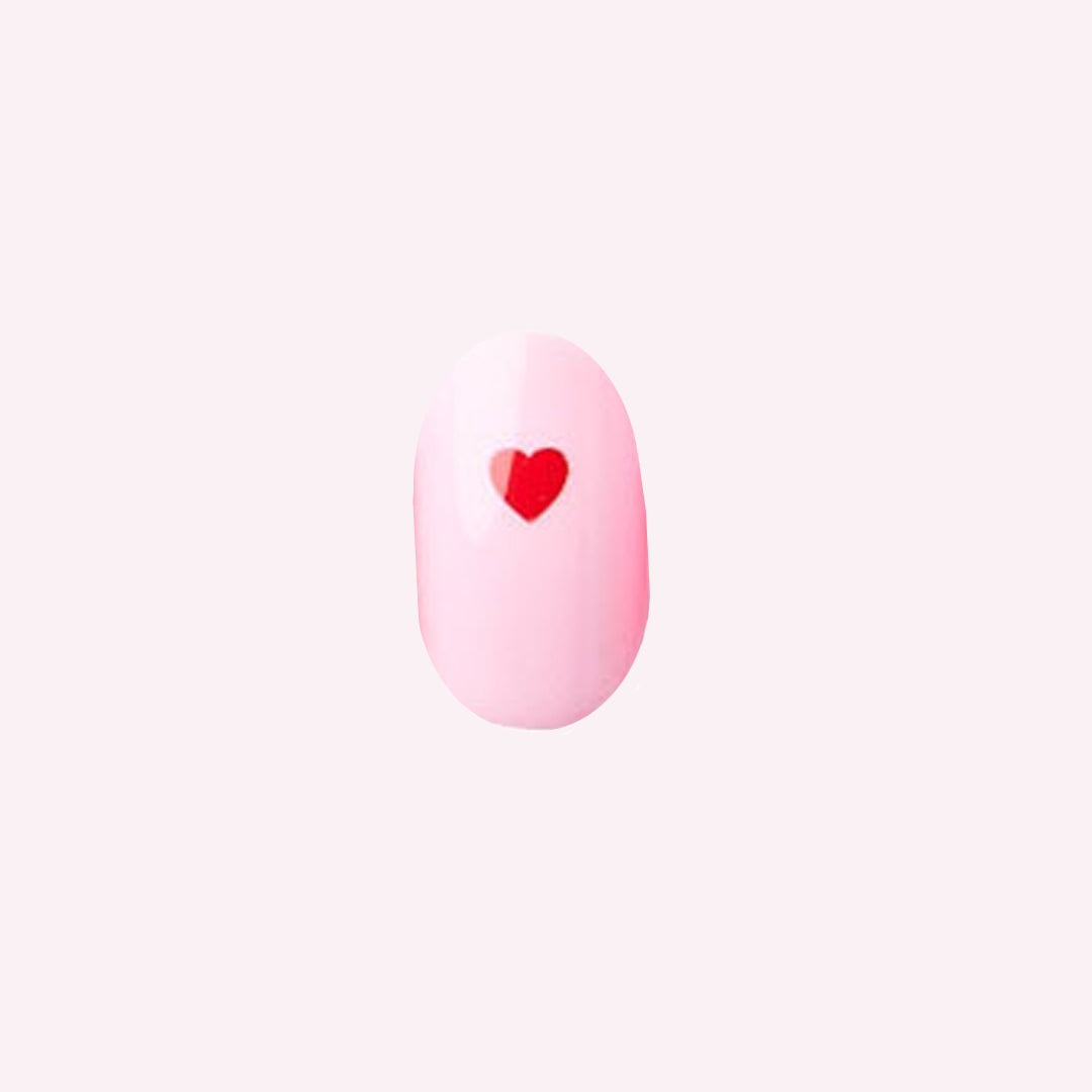 Pink Perfect Heart Press-On Part-of-Set、mySite、solidvoid