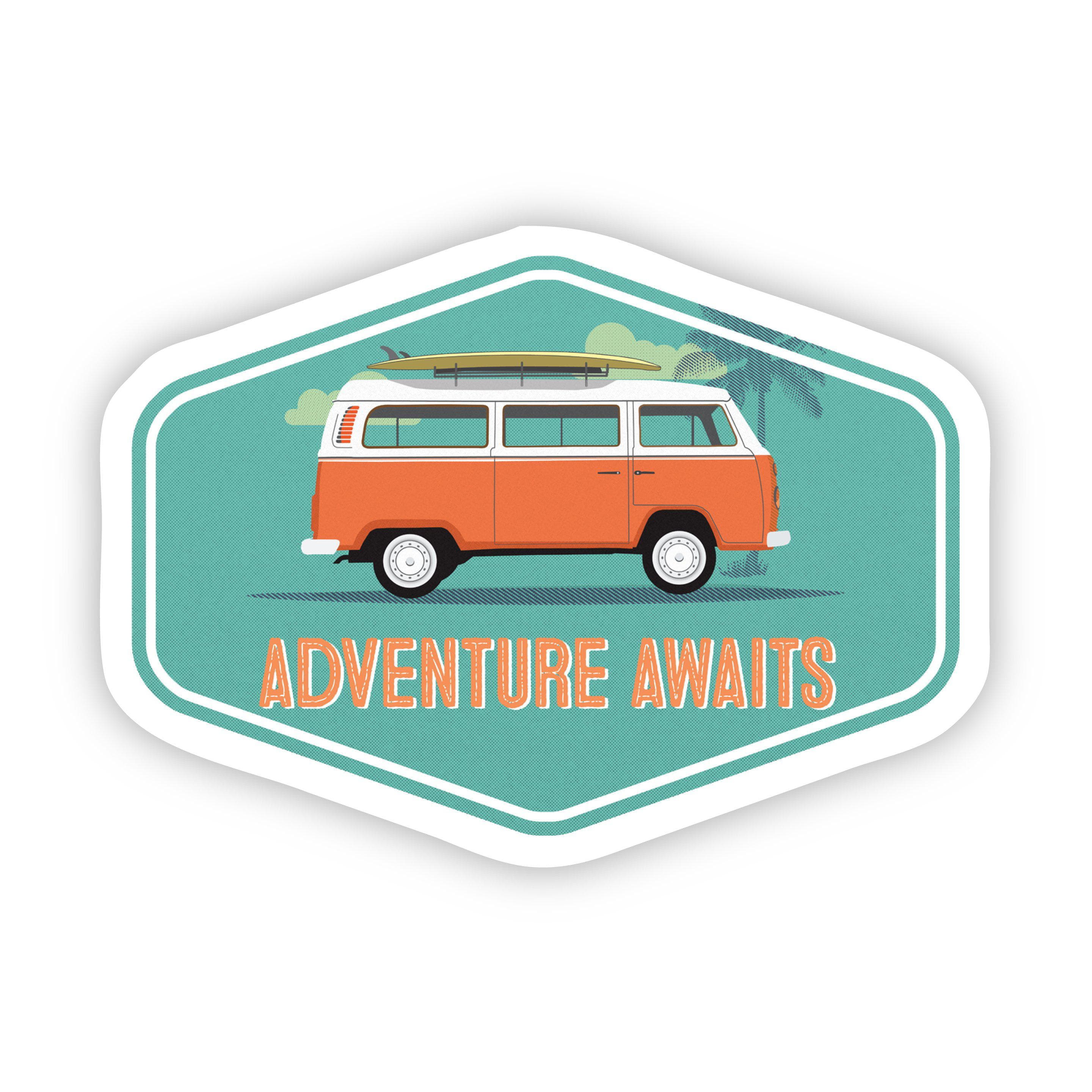  Adventure Awaits Van Sticker、mySite、elrpsem3k