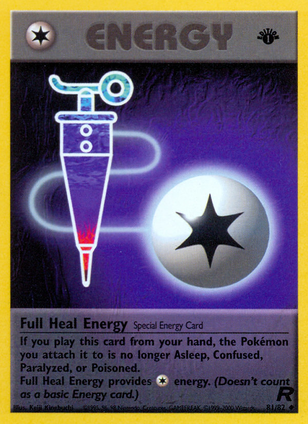 Full Heal Energy (81/82) Team Rocket 1st Edition、mySite、waistdrama