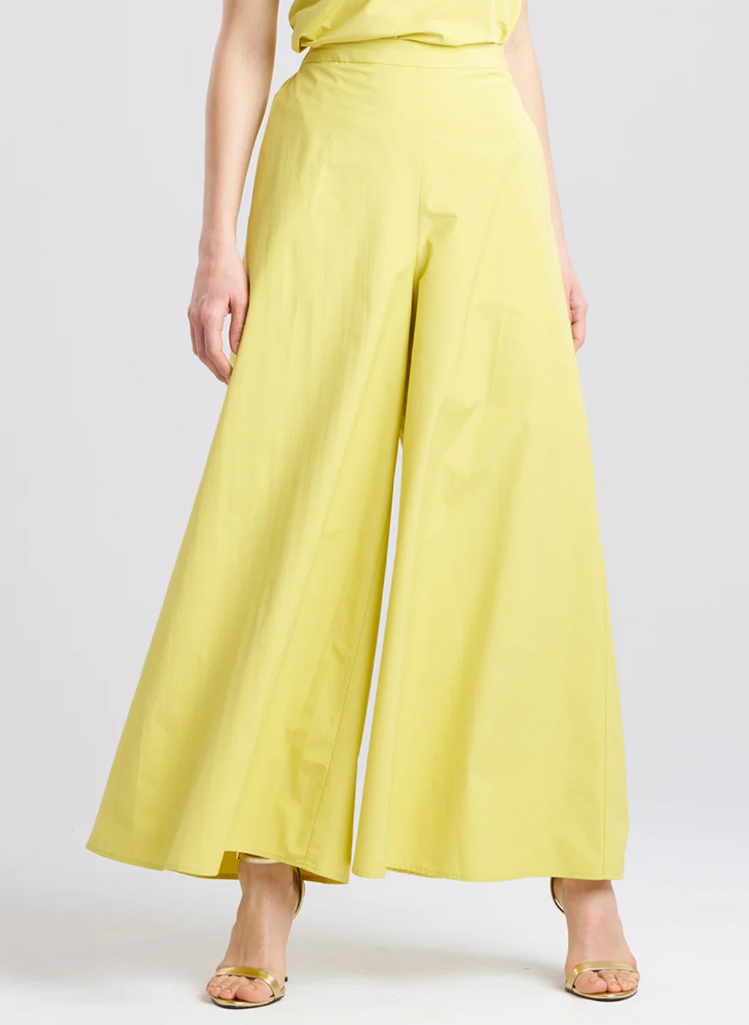  Tech Cotton Taffeta Lemon Palazzo Pants、mySite、justintrudeaud