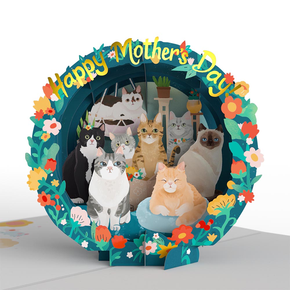 Cat Mom Mother’s Day Pop-Up Card、mySite、solidvoid