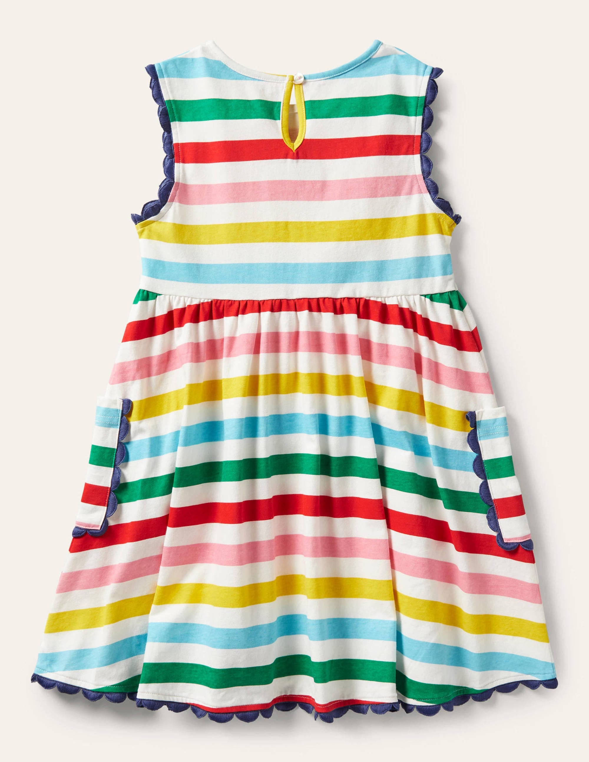  Trim Detail Jersey Dress-Multi Stripe、mySite、ashleygrahame