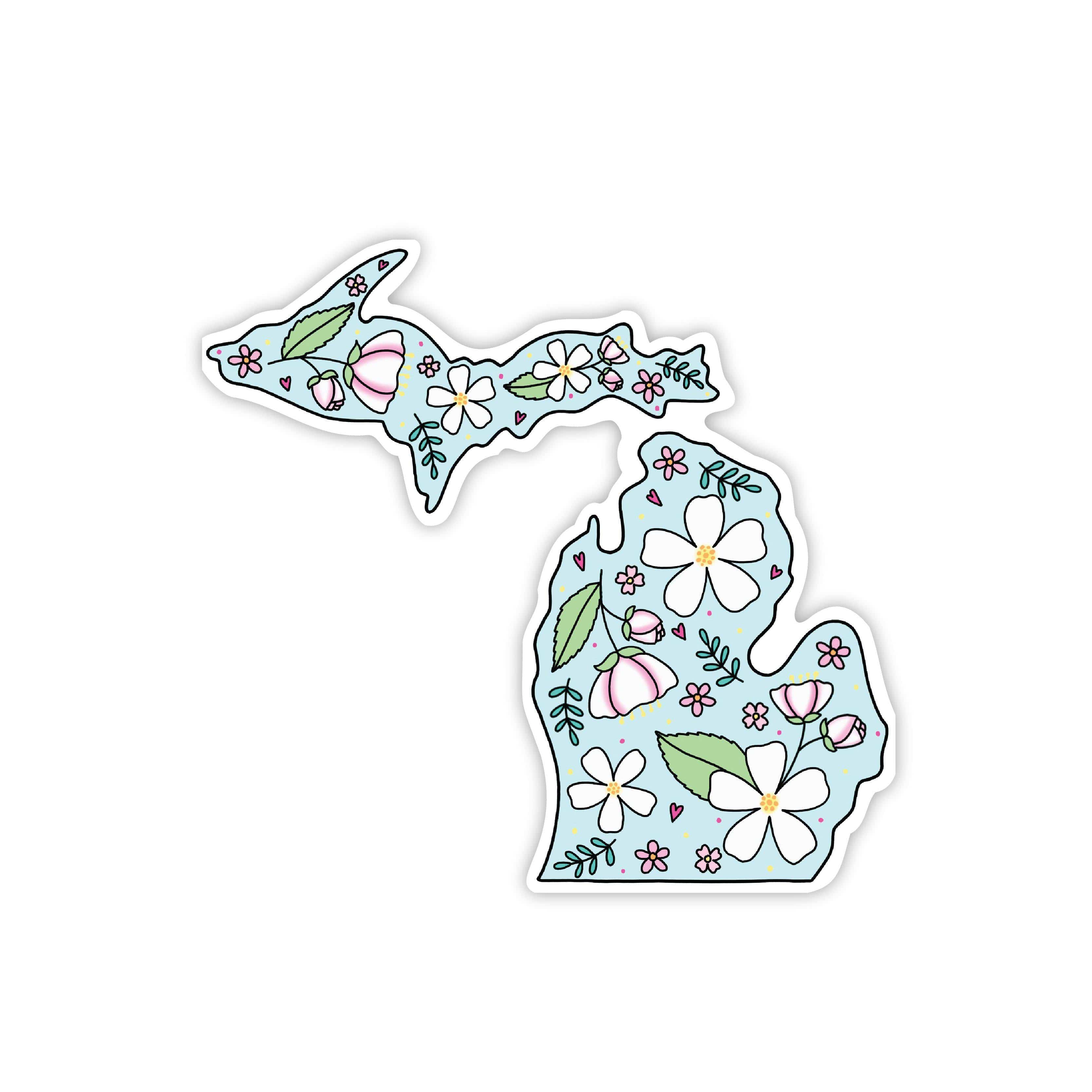  michigan floral sticker - apple blossom、mySite、elrpsem3k