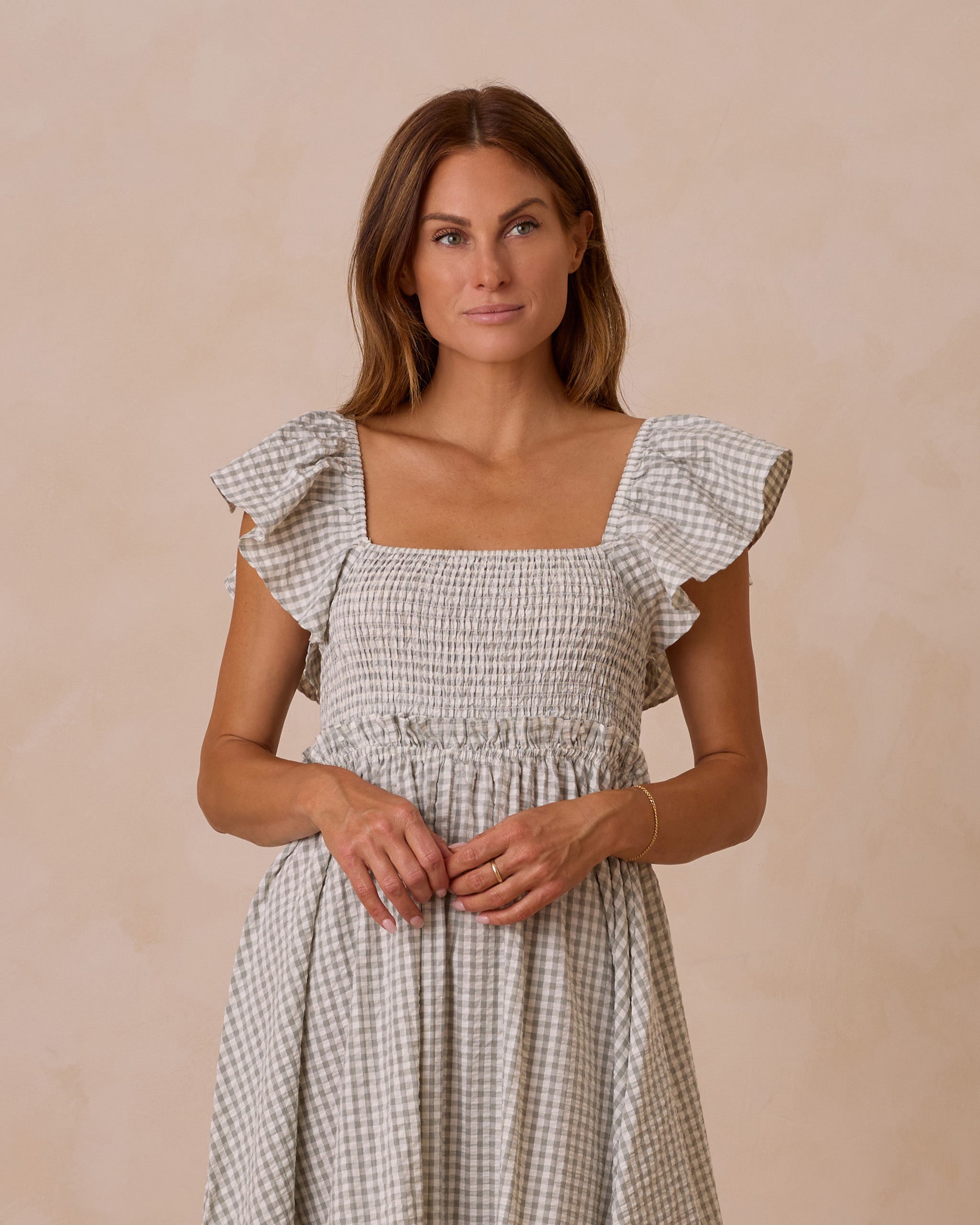  Francesca Dress | Eucalyptus Gingham、mySite、layawaytickets